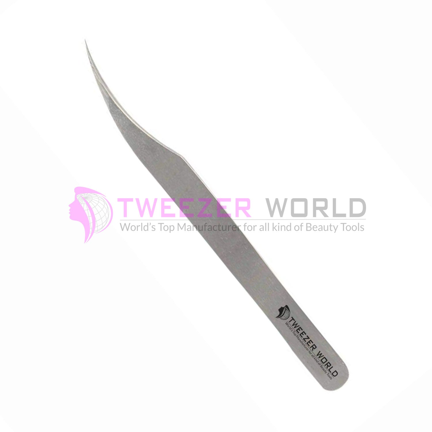 2Pcs-VETUS Silver Tweezers Set Best Quality Vetus Lash Tweezers