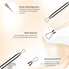 Blackhead Remover Pimple Popper Tool Kit  Tool for Nose Face