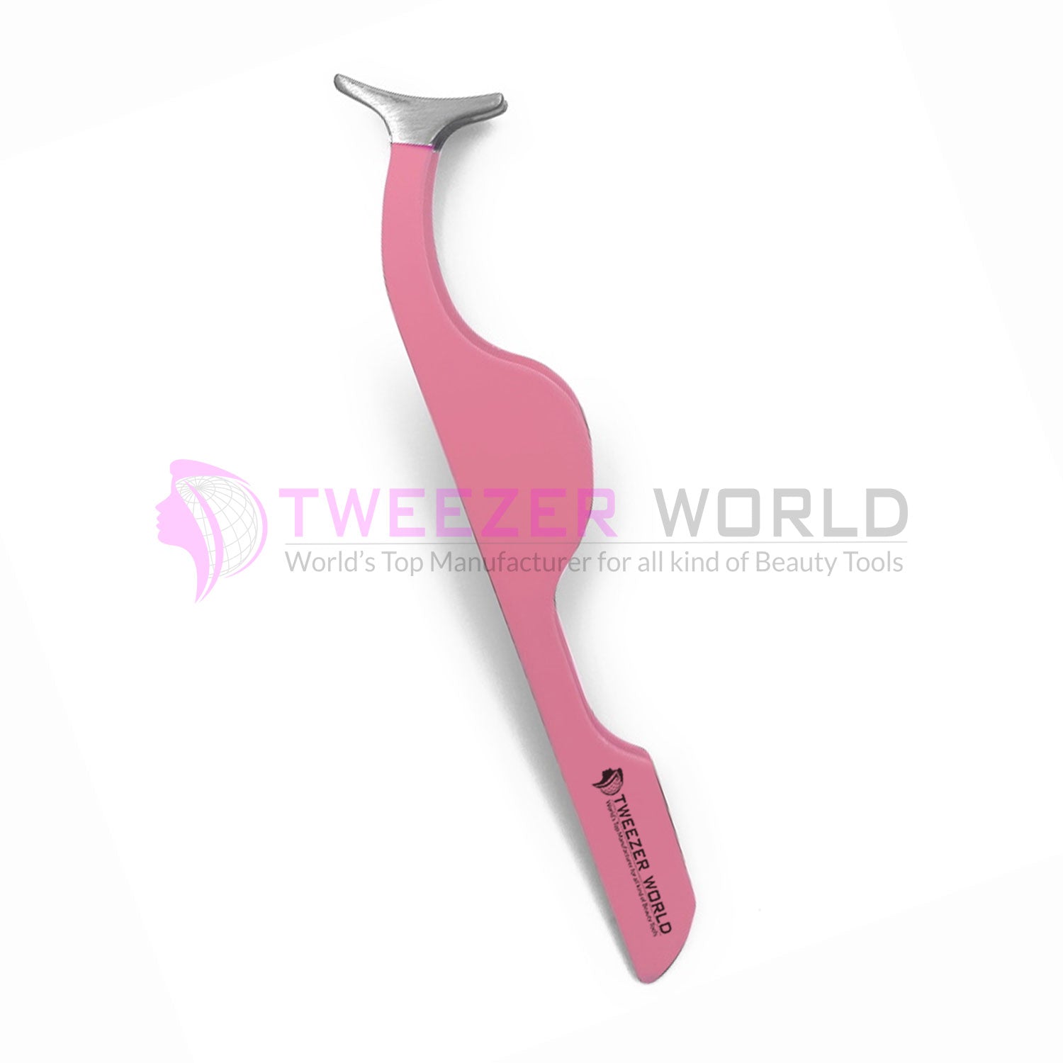 3Pcs Light Pink Color Applicator &amp; Brow Tweezers Set With Scissor