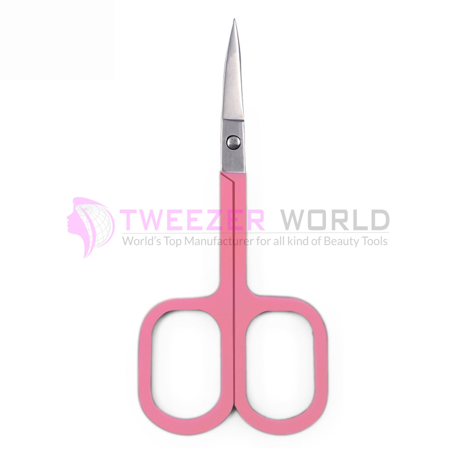 3Pcs Light Pink Color Applicator &amp; Brow Tweezers Set With Scissor