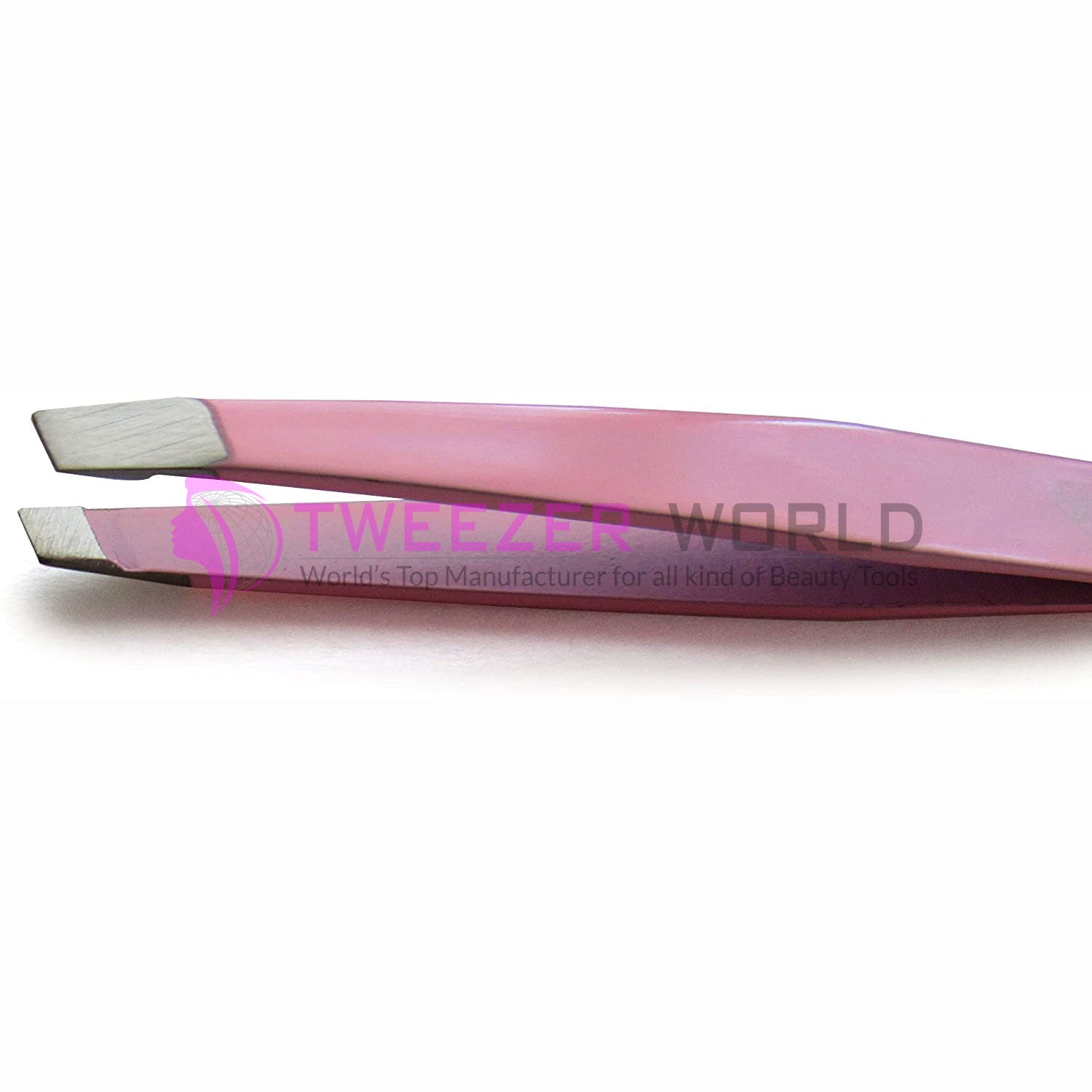 Amazon Best Selling 3pcs Light Pink Eyebrow Tweezers Set With Scissor