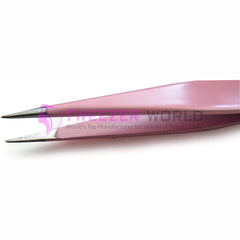 Amazon Best Selling 3pcs Light Pink Eyebrow Tweezers Set With Scissor