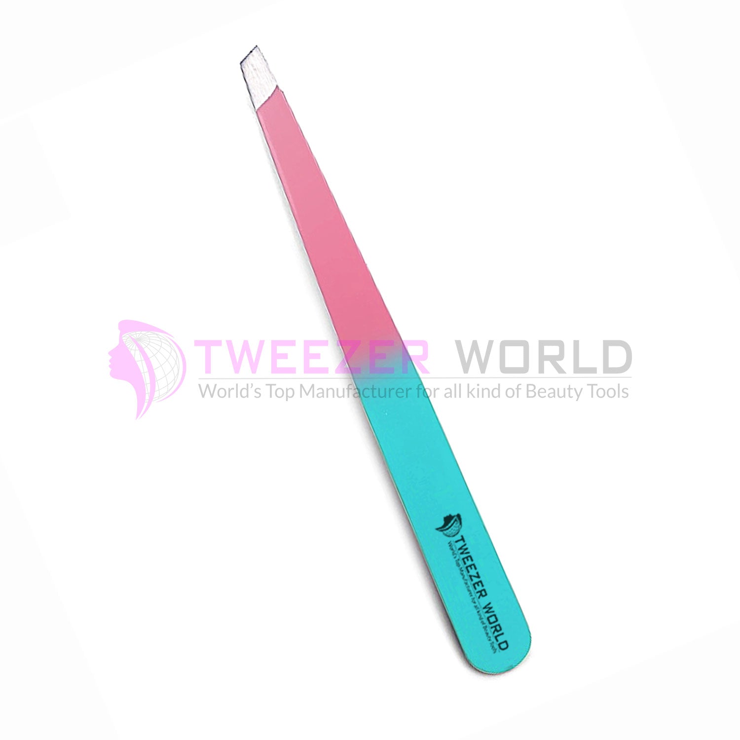 3Pcs Multiple Color Eyelash & Eyebrow Tweezers Set With Scissor