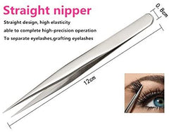 7Pcs with CASE, Grade TWEEZERS Precision Eyebrow Products in Travel Case with Scissor