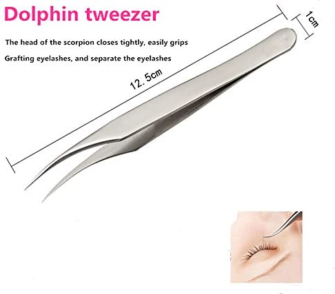 7Pcs with CASE, Grade TWEEZERS Precision Eyebrow Products in Travel Case with Scissor