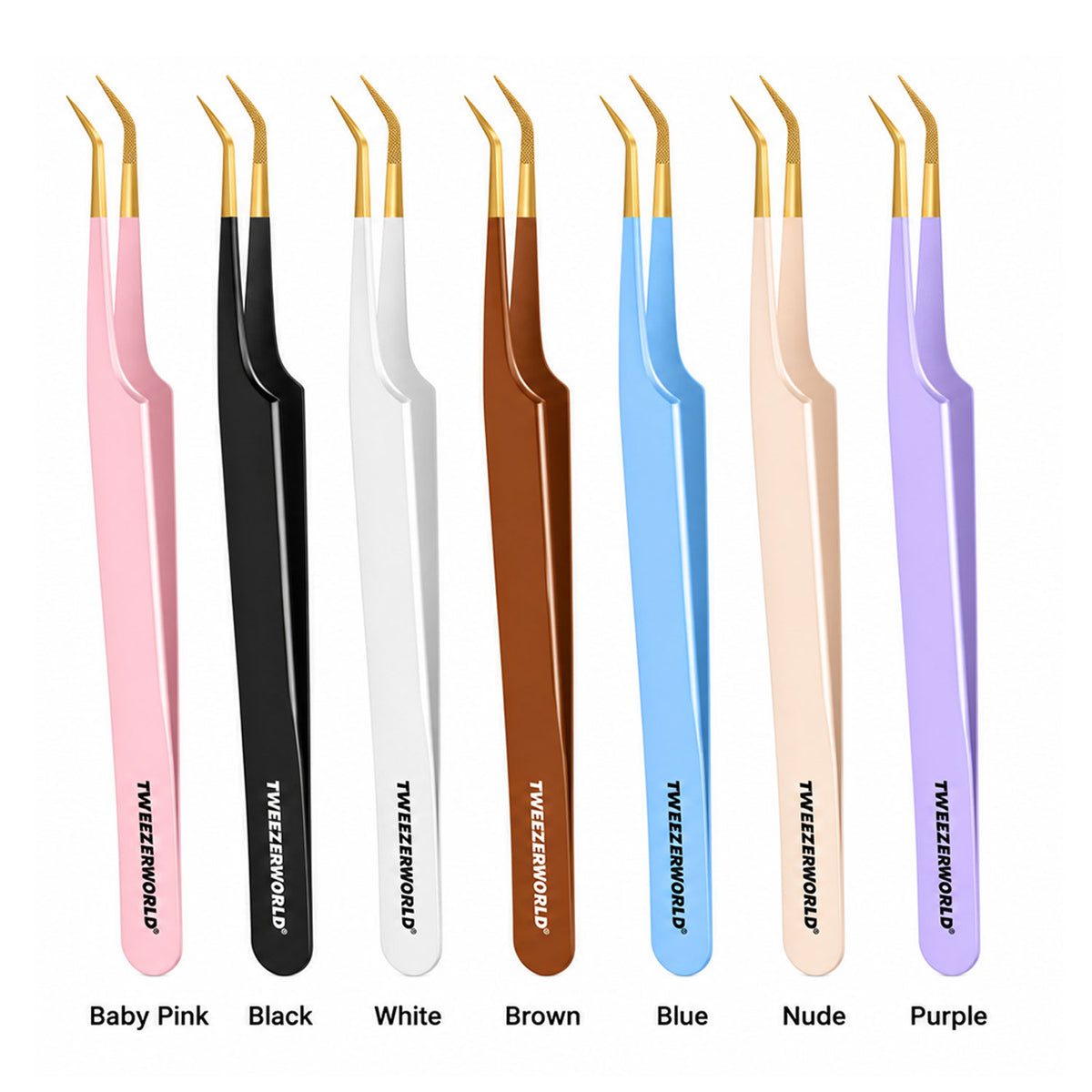 45 Degree Smooth Tip Lash Tweezers | OEM Sample Evaluation