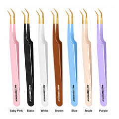 Rose Gold 45° Lash Tweezers | OEM Manufacturer