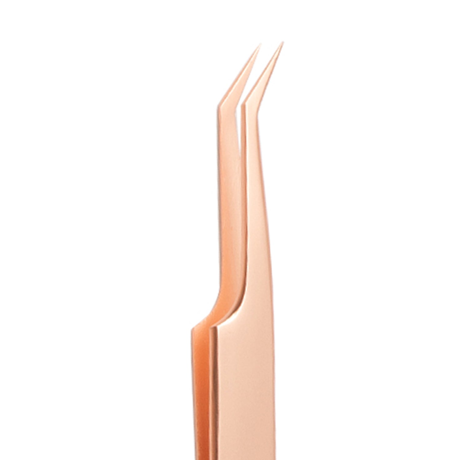 60 Degree Angled Rose Gold Best Isolation Tweezers For Lash Extensions