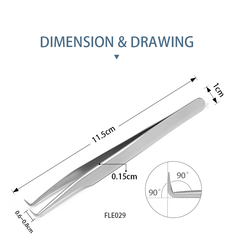 Japanese Stainless Steel 90° Lash Tweezer | OEM