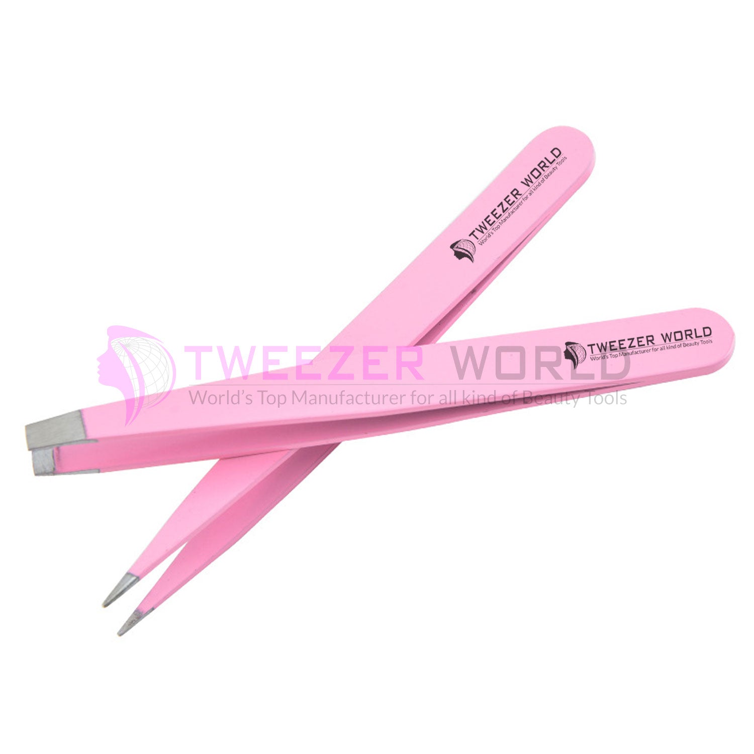 Wholesale Stainless Steel 4pcs Light Pink Set Best Eyebrow Tweezers For Men