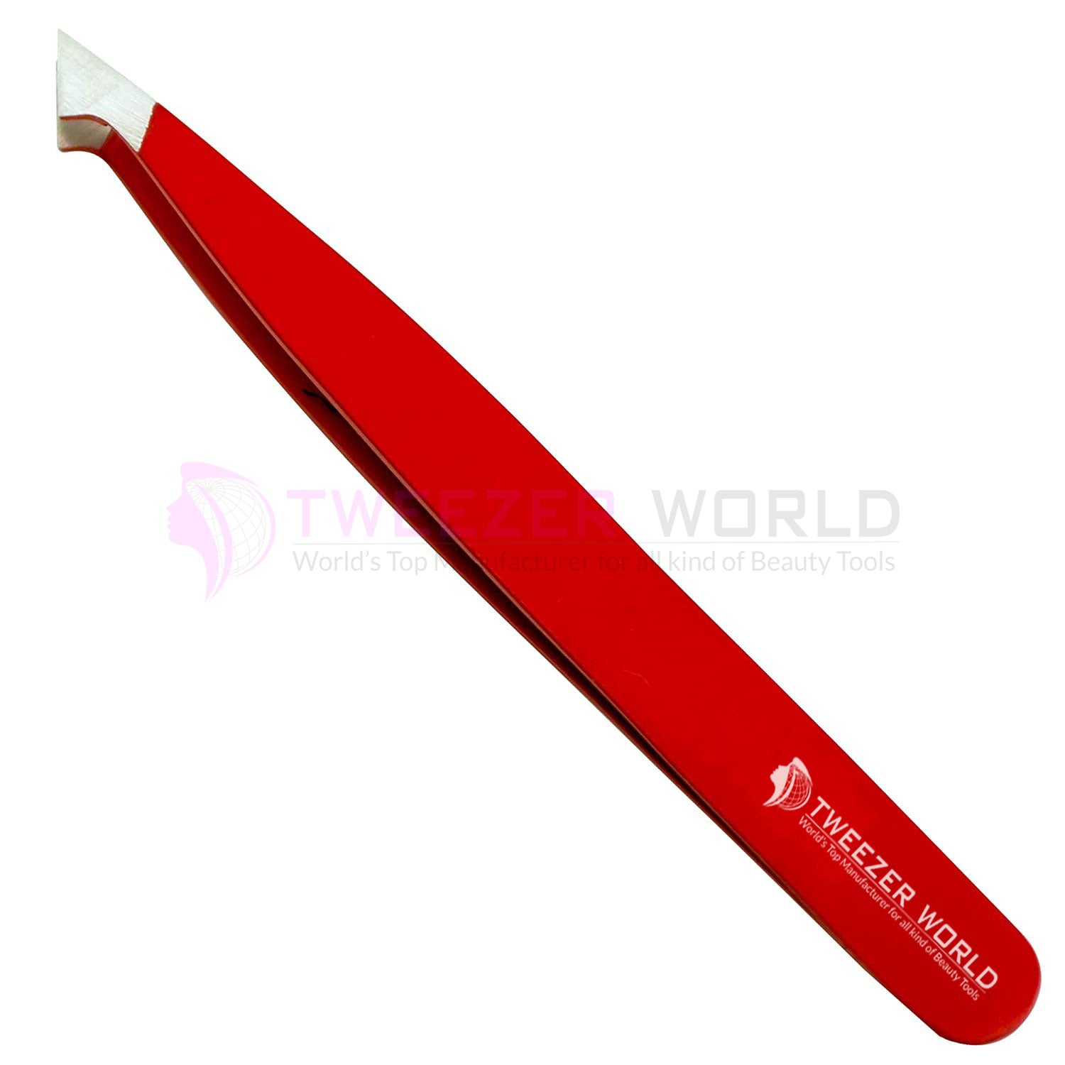 4Pcs Red Beauty Eyebrow Tweezers Set Professional Eyebrow Tweezers