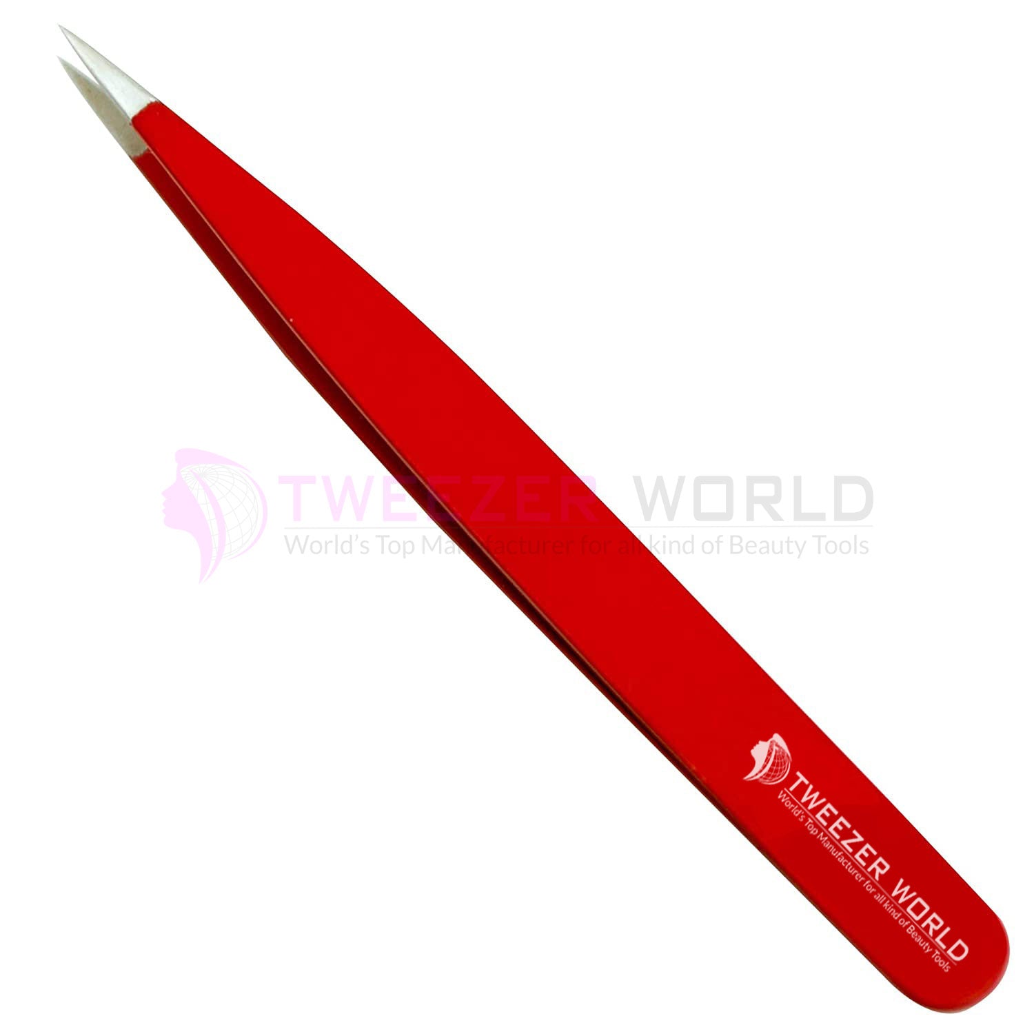 4Pcs Red Beauty Eyebrow Tweezers Set Professional Eyebrow Tweezers