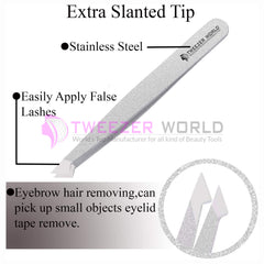 4Pcs White Eyebrow Tweezers Set Best Tweezers For Eyebrows