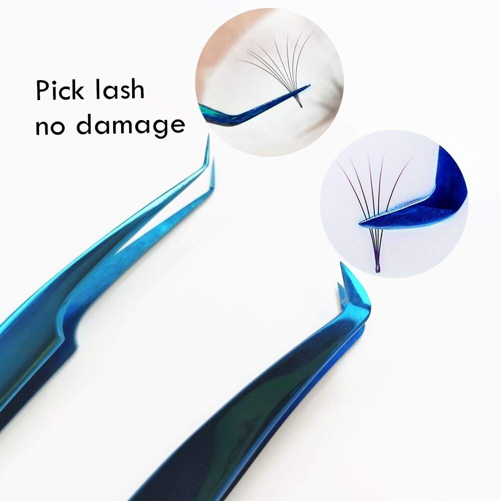 2pcs Volume Tweezers Eyelash Extensions Neat Volume Lash Tweezers