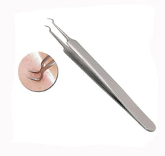 3PCS Silver Professional Remove Blackheads Tweezers Set