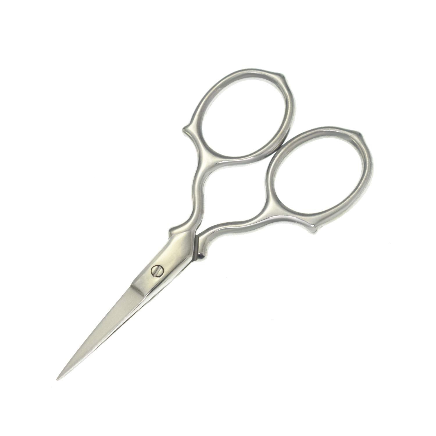 Curved Straight Rounded Blunt Facial Hair Scissors for Men - Mustache, Nose Hair & Beard Trimming Scissors