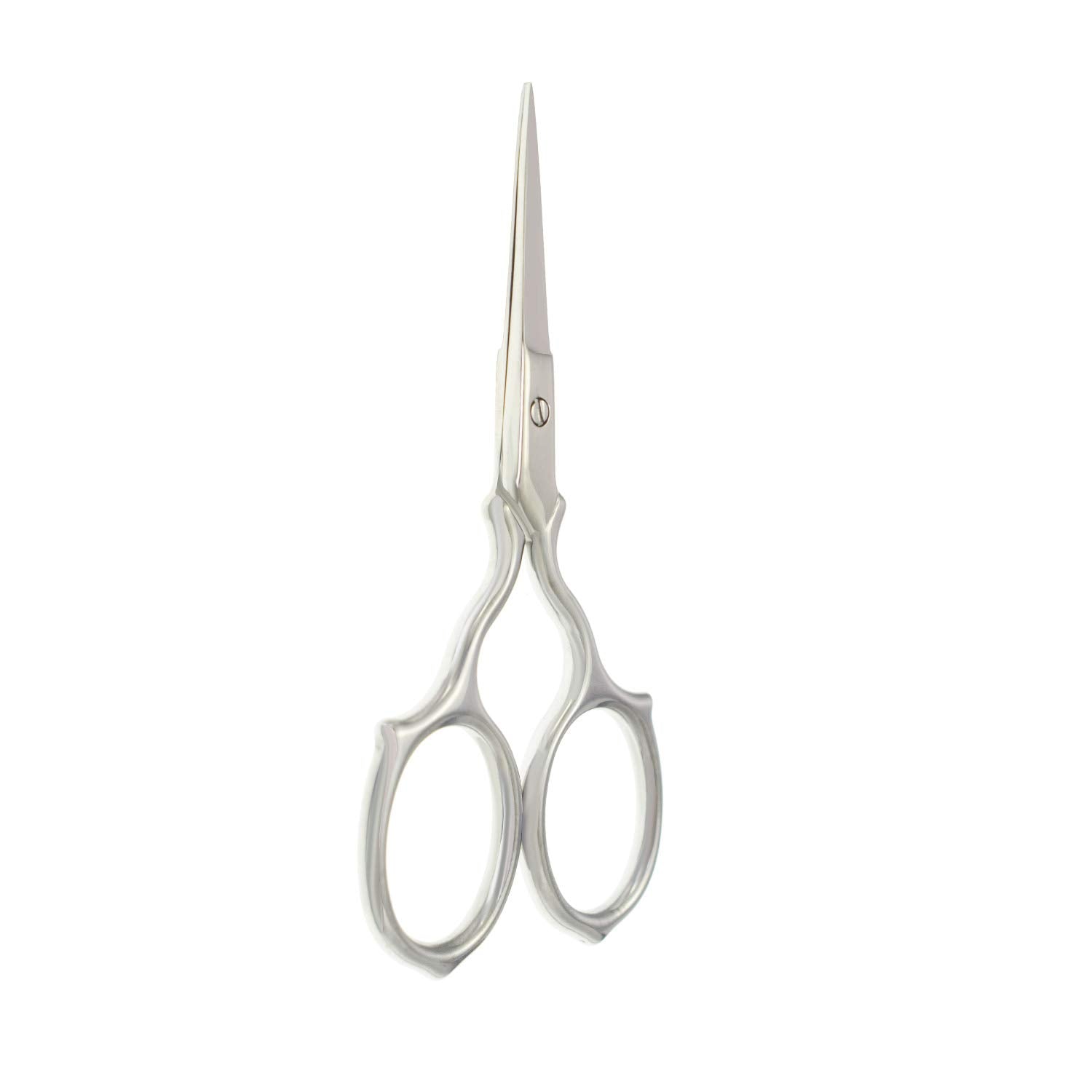 Curved Straight Rounded Blunt Facial Hair Scissors for Men - Mustache, Nose Hair & Beard Trimming Scissors