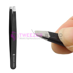 5pcs Professional Brow Tweezers & Scissor Best Quality Black Set