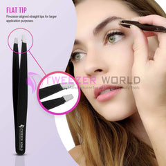 Amazon Hot Seller 5pcs Black Set Scissor Tweezers For Eyebrows