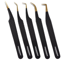 Lash Extension Tweezers Professional Fiber Tip Lash Tweezers Set