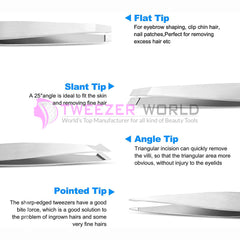 Top Rated 5pcs Silver Best Tweezers For Eyebrow Set With Scissor