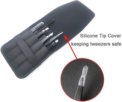 6pcs Pointed Tweezer Kit for Women Men