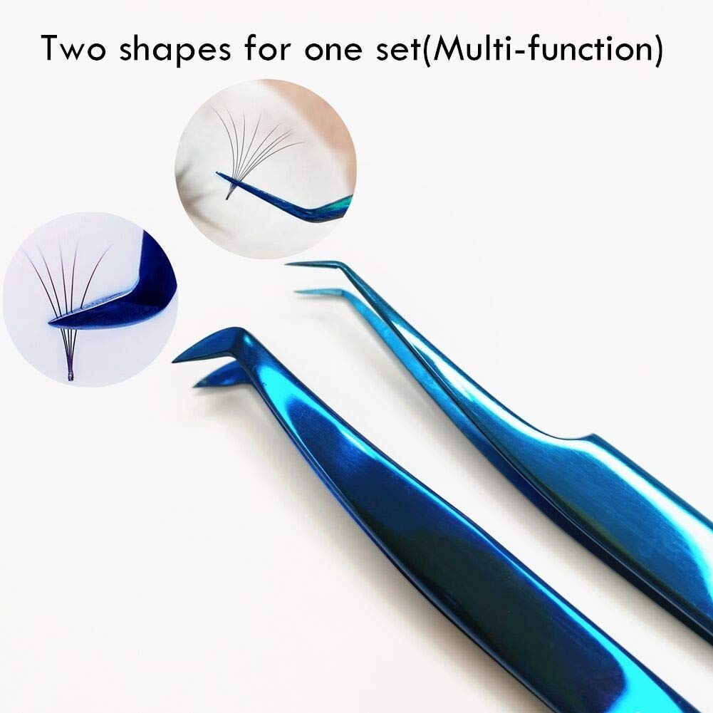 2pcs Volume Tweezers Eyelash Extensions Neat Volume Lash Tweezers