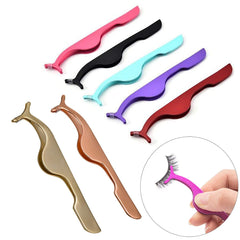 8 Pcs Stainless Steel Tweezers Nipper Tool/False Eyelash Applicator Tool