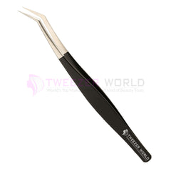 45 Degree Volume Black Powder Coated Best Eyelash Tweezers