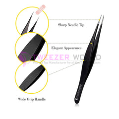 Best Selling 6pcs Needle Pointed Nose Facial Hair Eyebrow Tweezers Set