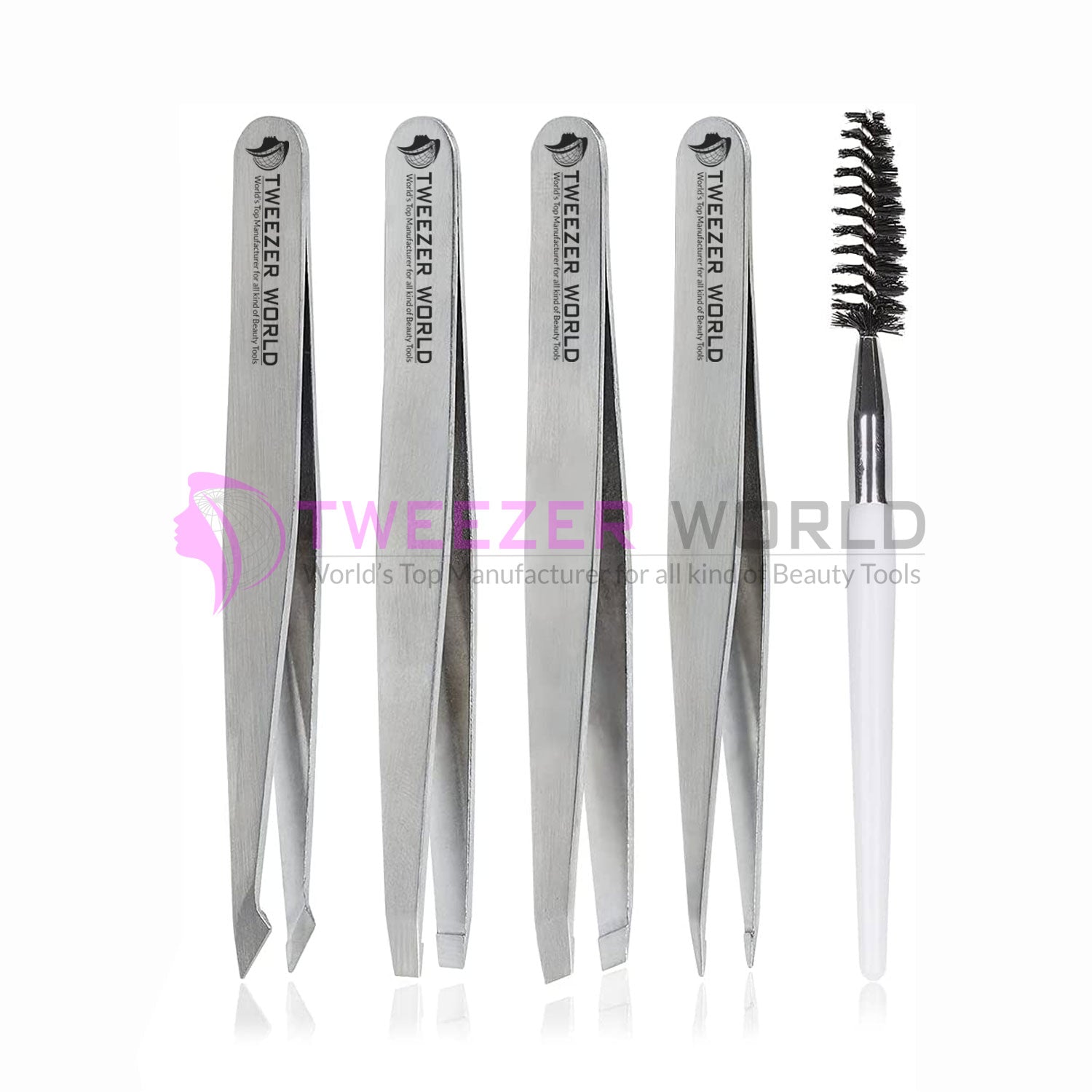 Amazon Hot Selling 6pcs Premium Quality Eyebrow Tweezers Set