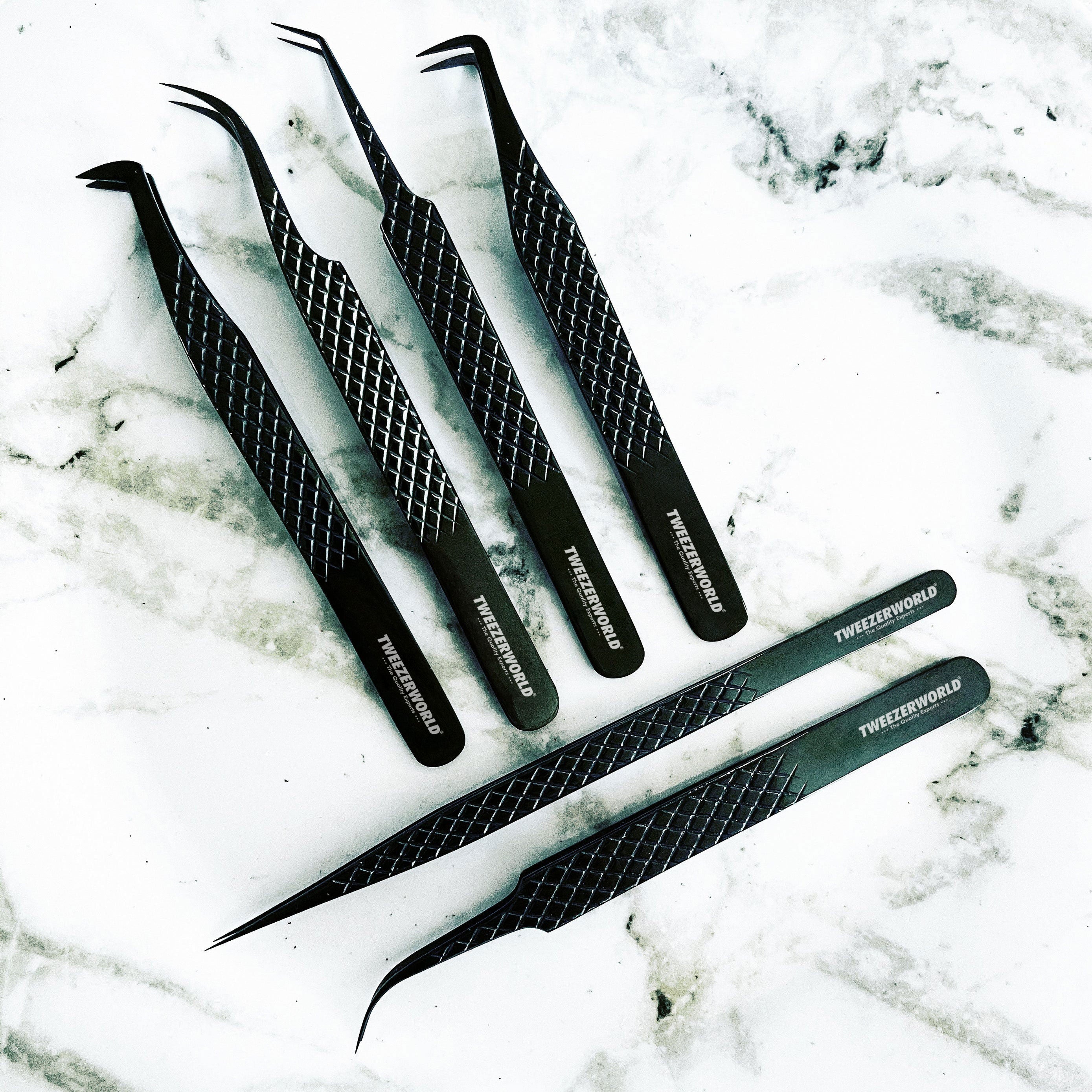 Black Professional Tweezers Shop Now - TWEEZER WORLD