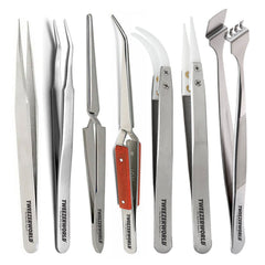 7-Piece AI Optical &amp; Semiconductor Handling Evaluation Tweezers Set