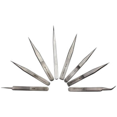 8pcs Stainless Tweezers set -  TWEEZER WORLD