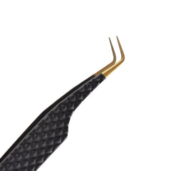 Diamond Grip Titanium Coated Gold Tip Classic Lash Tweezers