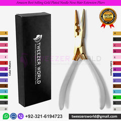 Amazon Best Selling Gold Plated Needle Nose Hair Extension Pliers