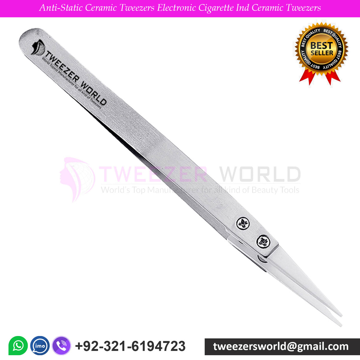 Anti-Static Ceramic Tweezers Electronic Cigarette Ceramic Tip