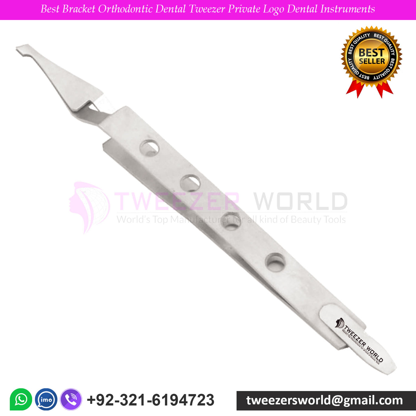 Dental Orthodontic Brackets Buccal Tube Tweezers / Forceps – Surgical Instruments
