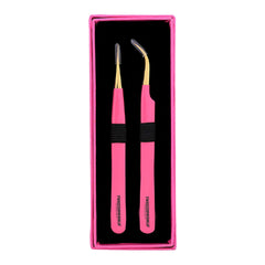 Best Eyelash Extension Tweezers 2pcs Set