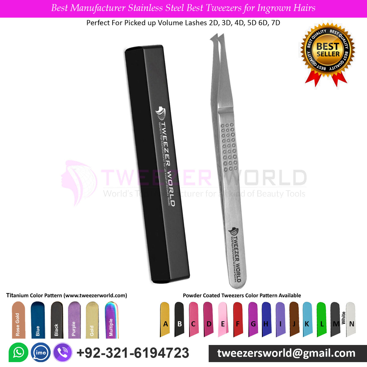 Best Manufacturer Stainless Steel Best Tweezers for Ingrown Hairs