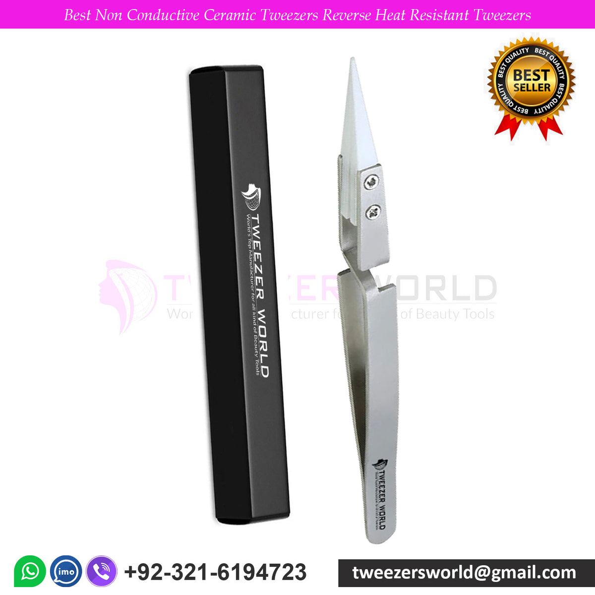 Best Non Conductive Ceramic Tweezers Reverse Heat Resistant Tweezers