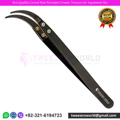 Best Quality Curved Heat Resistant Ceramic Tweezers for Equipment Use