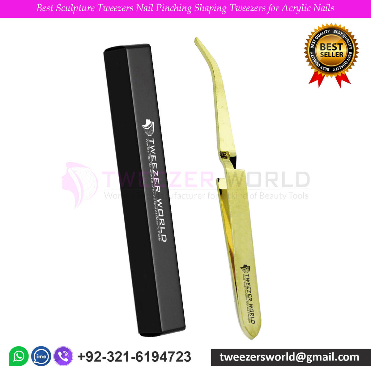 Best Sculpture Tweezers Nail Pinching Shaping Tweezers for Acrylic