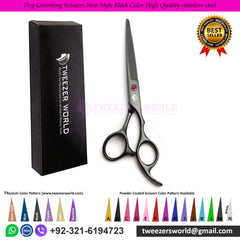 Dog Grooming Scissors New Style Black Color High Quality stainless steel