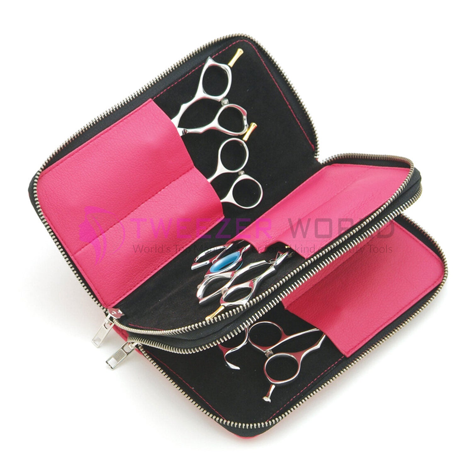 Wholesale Price 8pcs Shear Pink Leather Fabric Case Trimmed Case