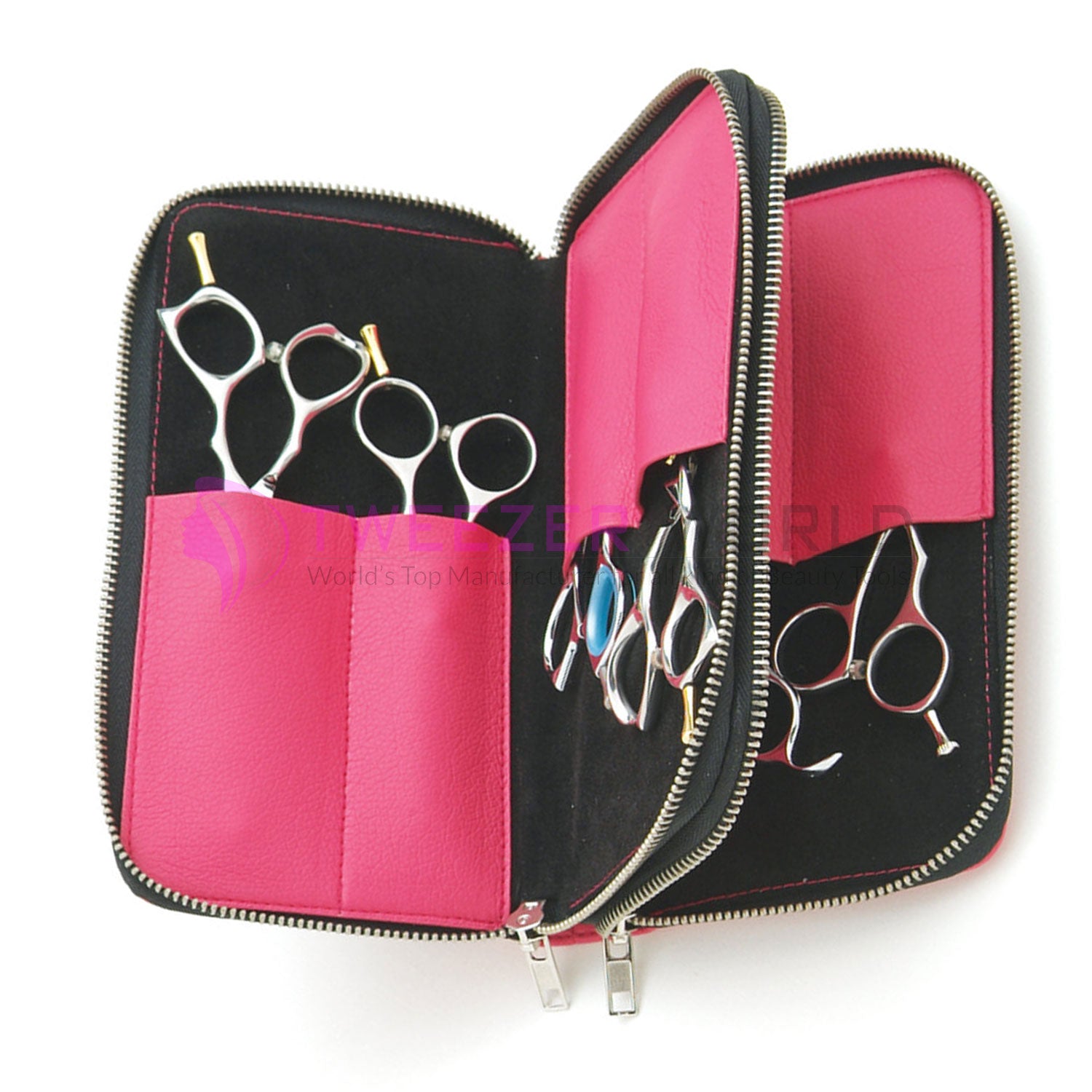 Wholesale Price 8pcs Shear Pink Leather Fabric Case Trimmed Case