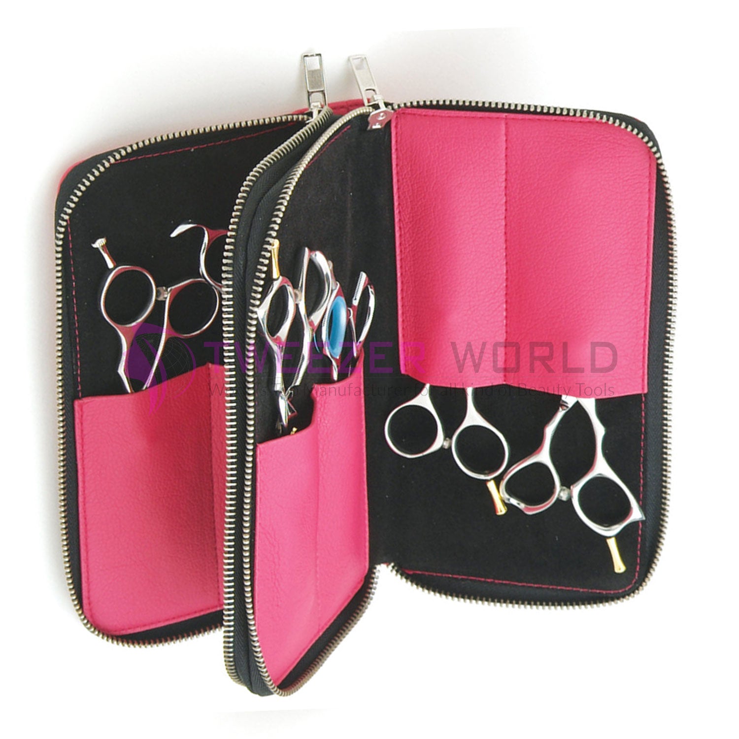 Wholesale Price 8pcs Shear Pink Leather Fabric Case Trimmed Case