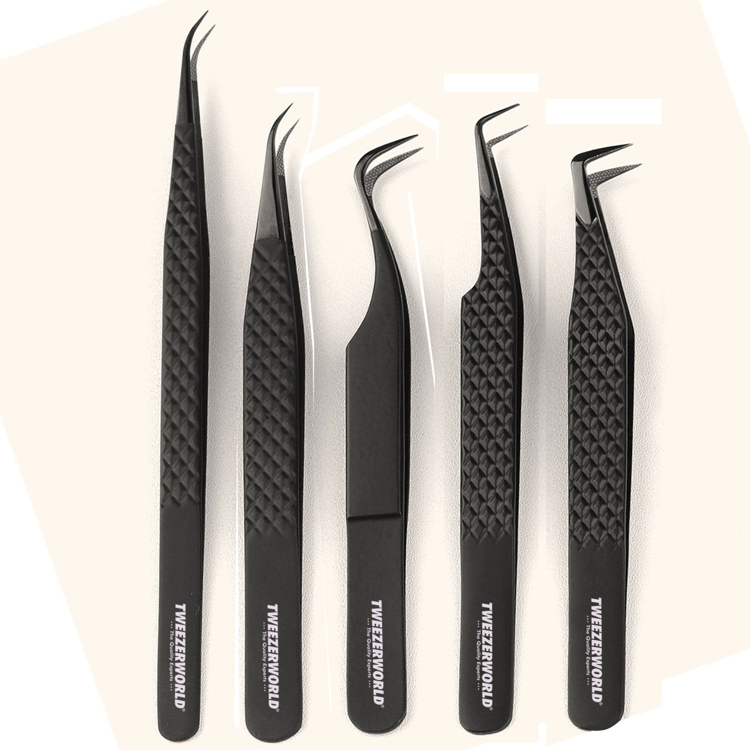 Black Professional Tweezers Shop Now - TWEEZER WORLD