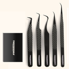 Black Professional Tweezers Shop Now - TWEEZER WORLD