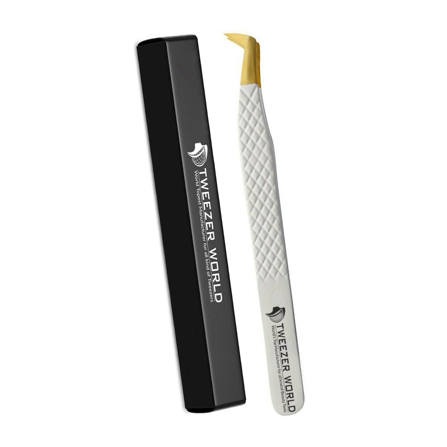 Boot White Handle Gold Tip Pro Best Lash Tweezers